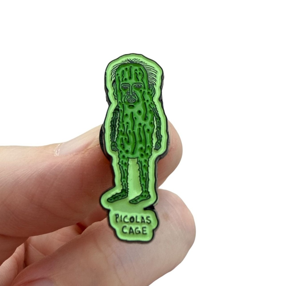 Picolas Cage Pickle Meme Enamel Pin/badge/lapel